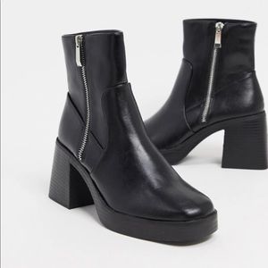 RAID Leonore chunky ankle boots in black